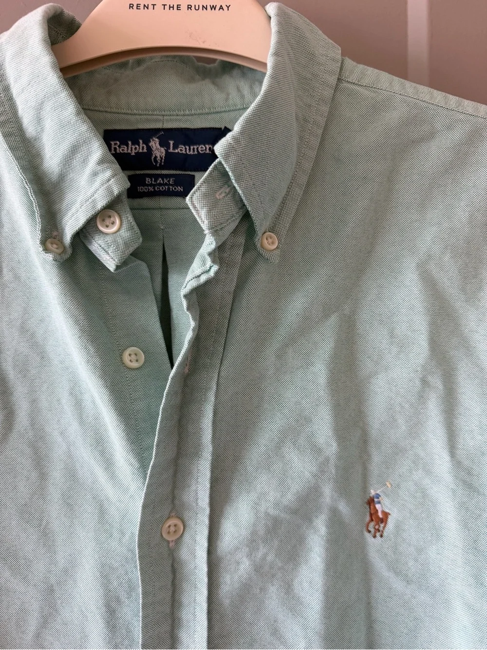 Polo by Ralph Lauren Light Mint Green Button-Down Oxford Shirt